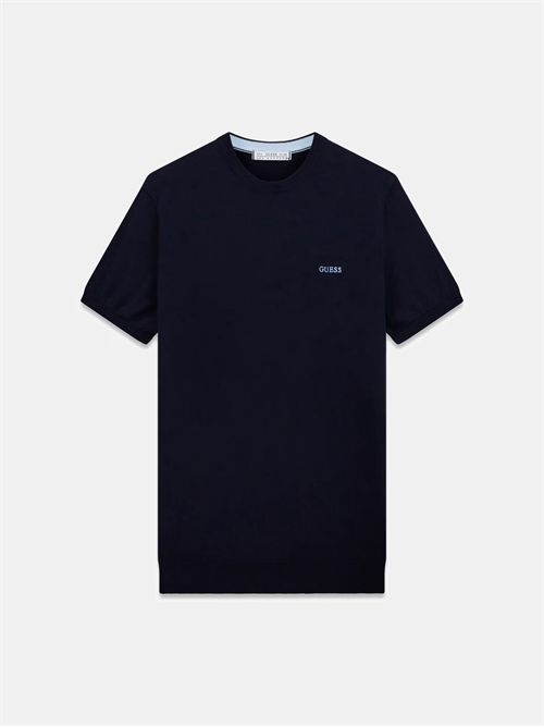 T-shirt con logo lavorato a maglia GUESS | M6GR03Z0556/G7V2